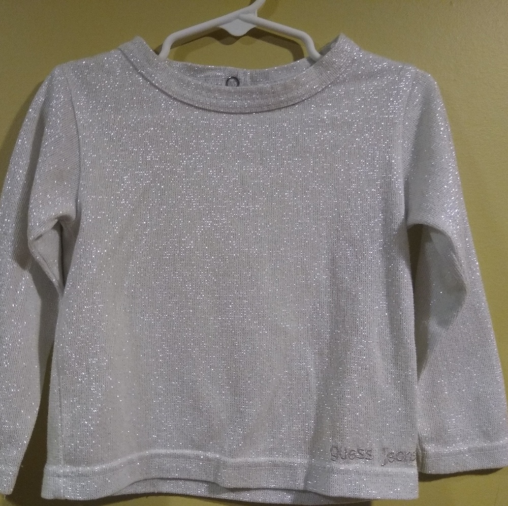 Guess jeans sparkly shirt